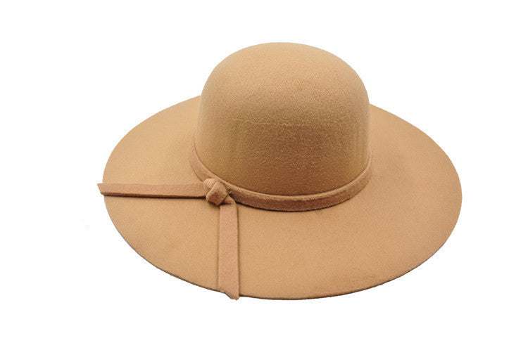 Casual solid color fedora hat for women.